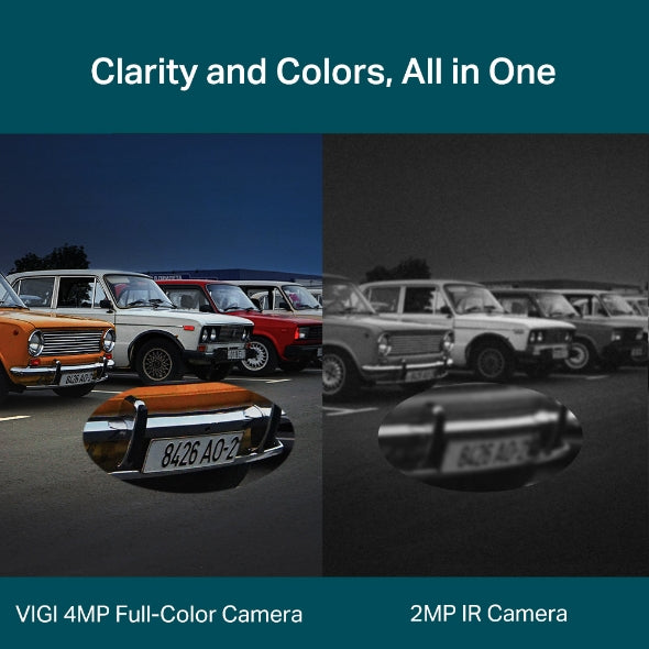 Tp-Link VIGI C540V I VIGI 4MP Outdoor Full-Color Dual-Lens Varifocal Pan Tilt Network Camera