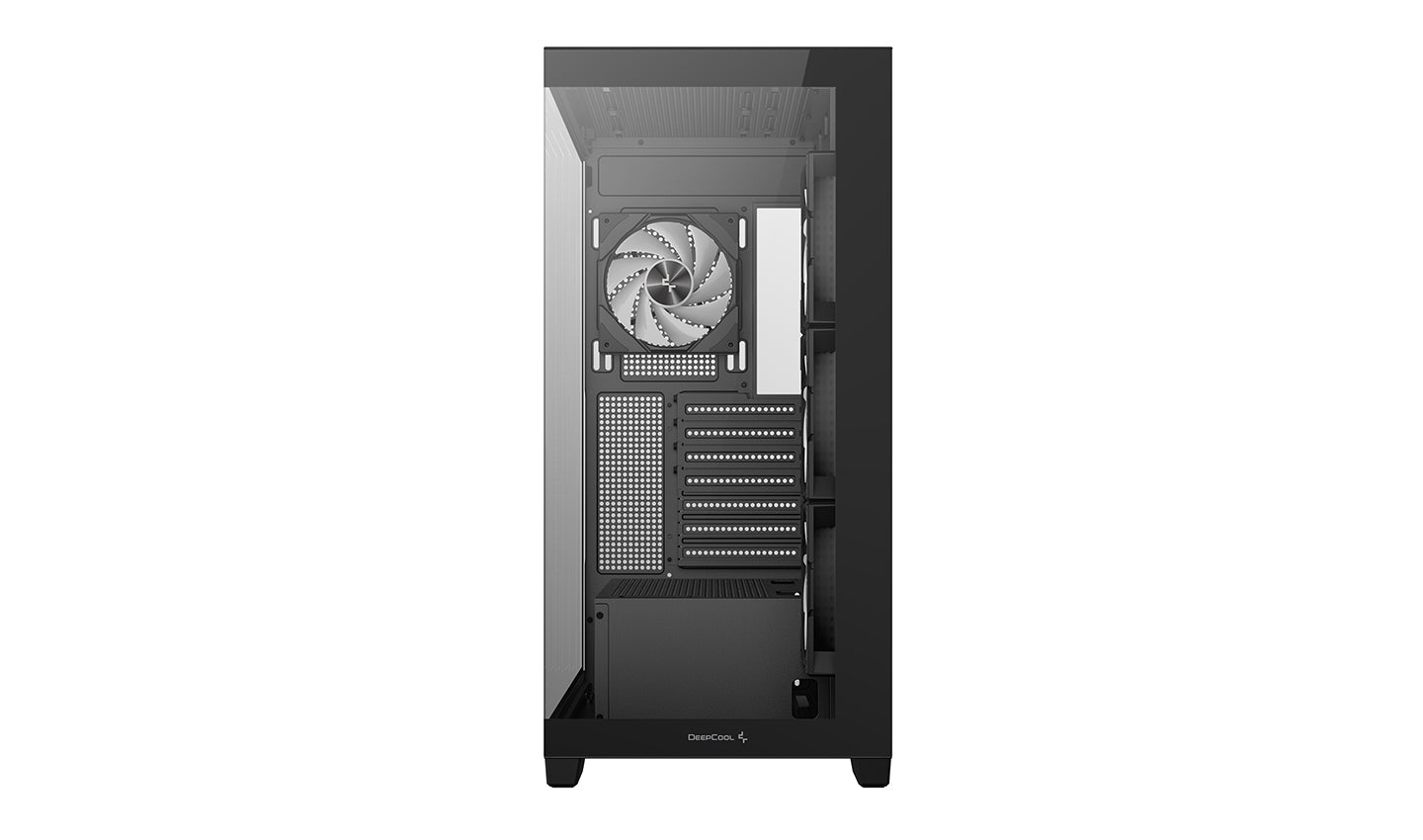 Deepcool CG580 4F, Tempered Glass, Black