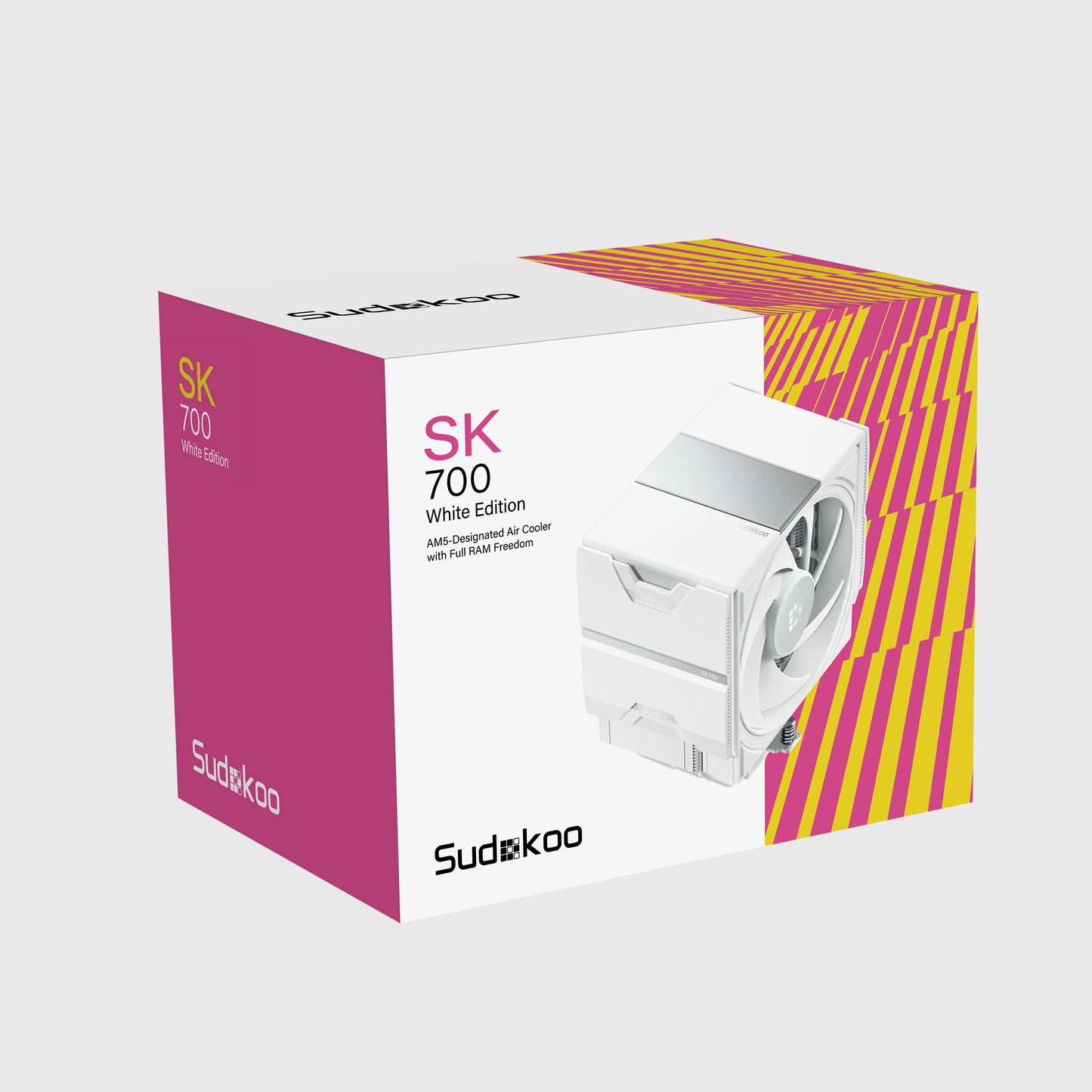 SUDOKOO SK700 AM5-Designated CPU Air Cooler Single Tower - Black | White