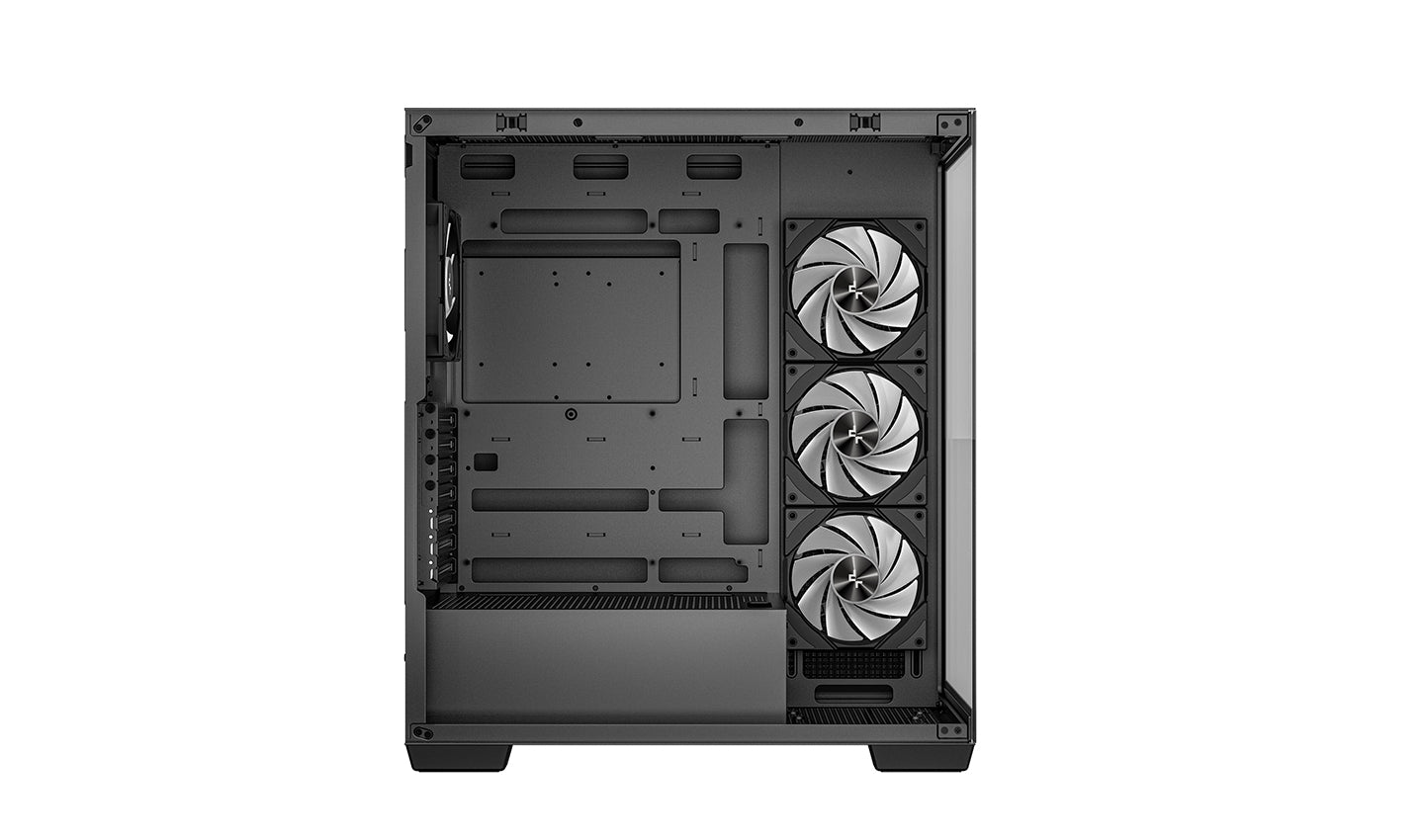 Deepcool CG580 4F, Tempered Glass, Black