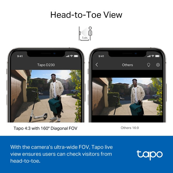 Tp-Link Tapo D230S1 I Tapo Smart Battery Video Doorbell