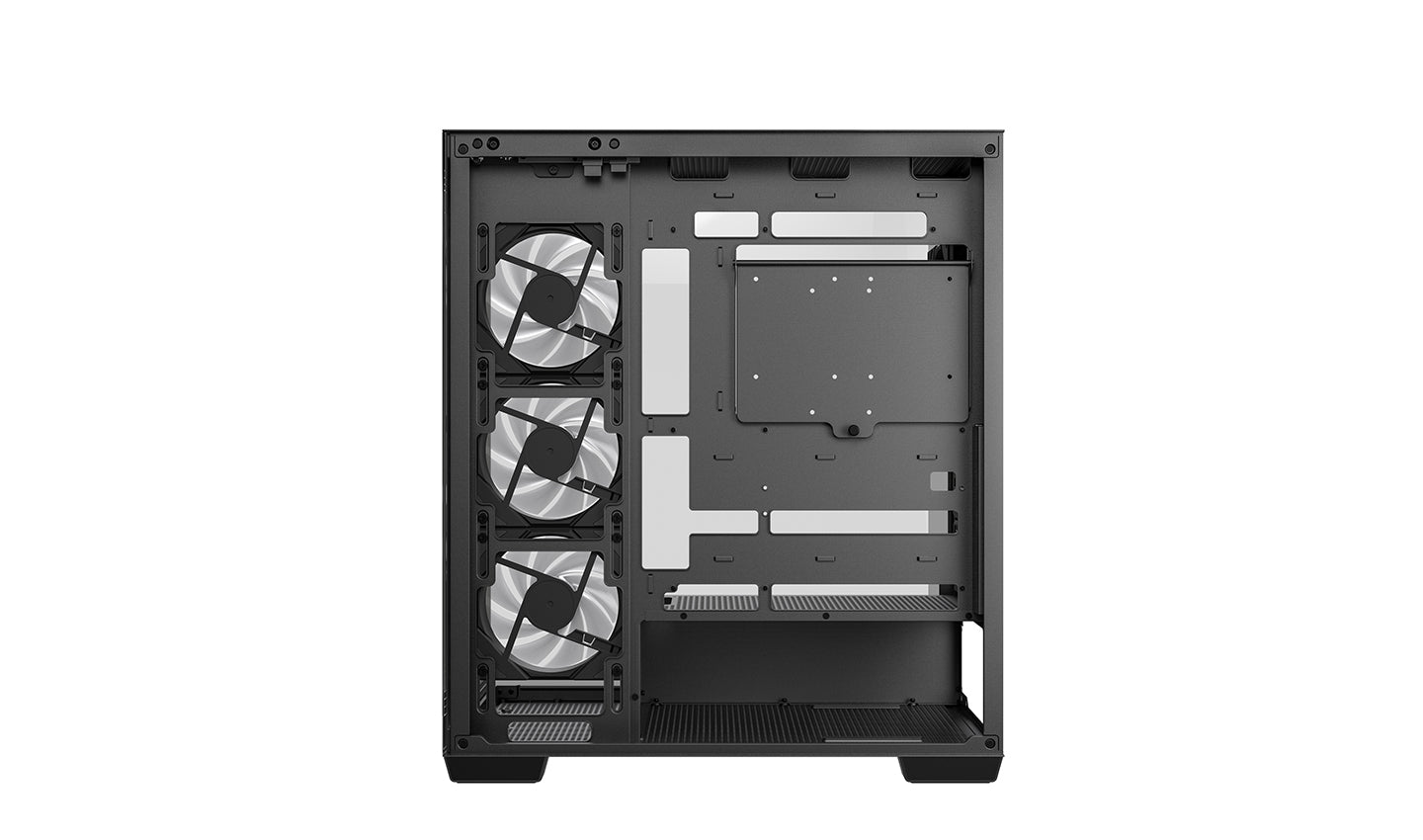 Deepcool CG580 4F, Tempered Glass, Black