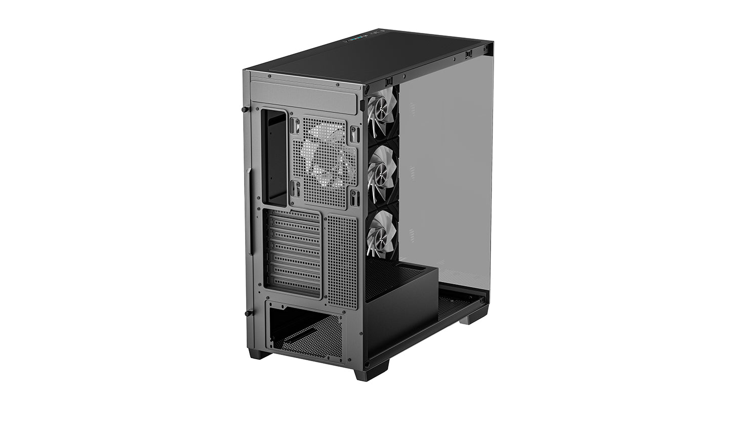 Deepcool CG580 4F, Tempered Glass, Black