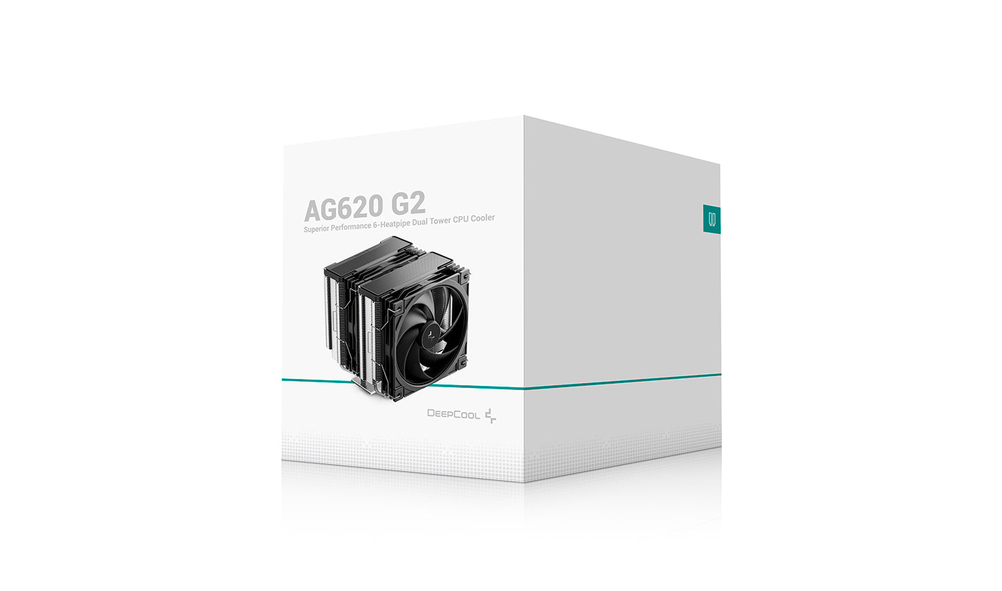 DeepCool AG620 G2 CPU Air Cooler with 4 Heat Pipes and 120mm Fan