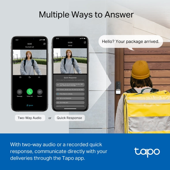 Tp-Link Tapo D230S1 I Tapo Smart Battery Video Doorbell