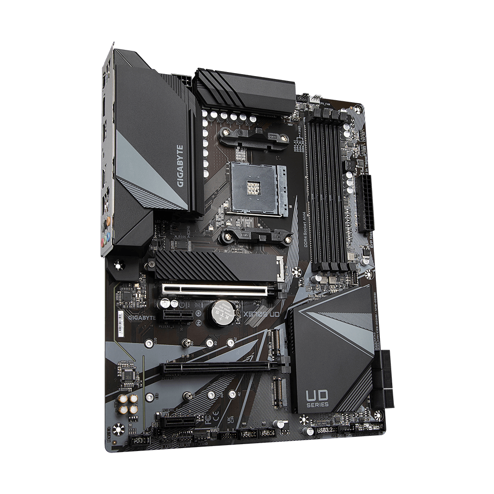 GIGABYTE X570S-UD MOTHERBOARD (GA-X570S-UD) AMD Socket AM4, support for: AMD Ryzen™ 5000 Series/ Ryzen™ 5000 G-Series/ AMD Ryzen™ 4000 G-Series/ AMD Ryzen™ 3000 Series/ AMD Ryzen™ 3000 G-Series/ AMD Ryzen™ 2000 Series/ AMD Ryzen™ 2000 G-Series Processors