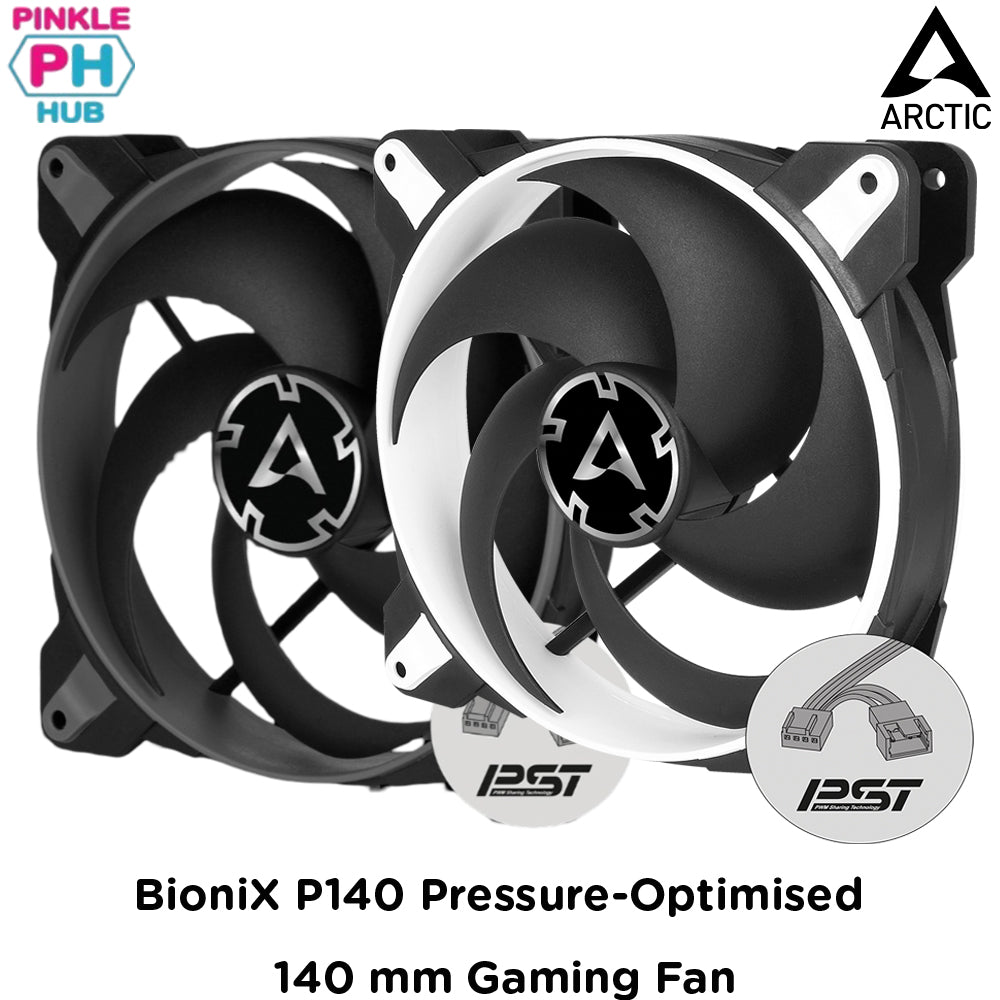 ARCTIC BioniX P140 Pressure-Optimised 140 mm Gaming Fan with PWM Sharing Technology