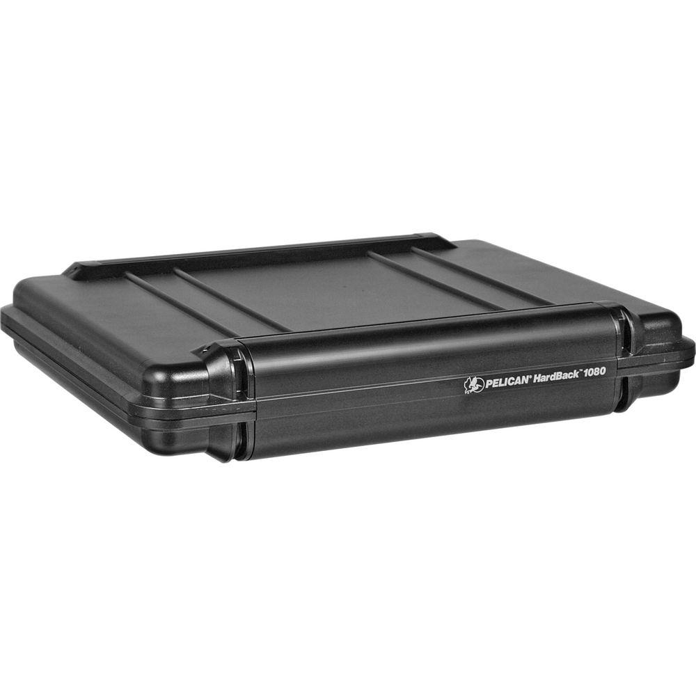 Pelican 1080CC HardBack Case Black w/ Black Latches
