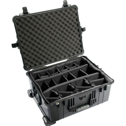 Pelican 1610 Protector Case w/ Dividers Black