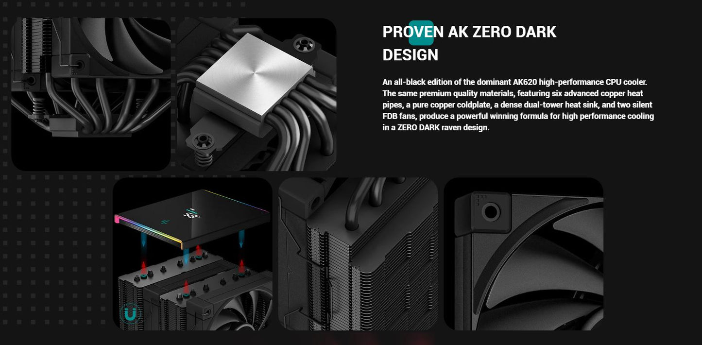 Deepcool AK620 DIGITAL Dual Tower Air Cooler