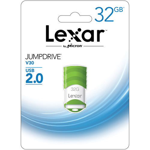 Lexar JumpDrive V30 USB 2.0 Flash Drive - Green