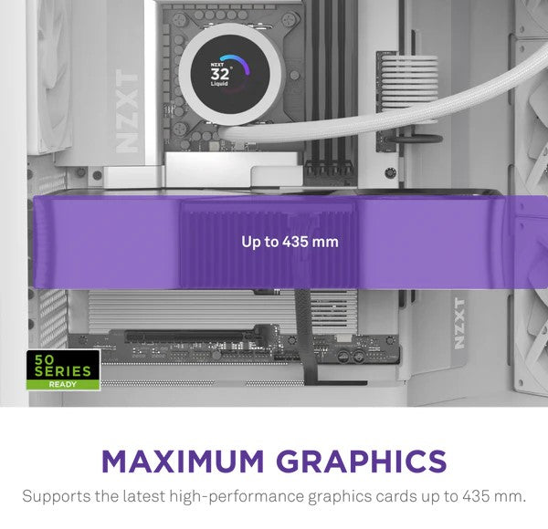 NZXT H9 Flow White Mid-Tower ATX Airflow Case