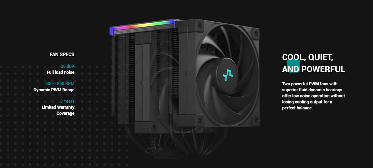 Deepcool AK620 DIGITAL Dual Tower Air Cooler