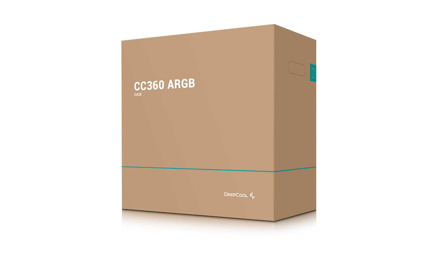DEEPCOOL CC360 ARGB Micro-ATX Case - 6933412774976 (R-CC360-BKAPM3-G-1)