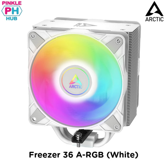 ARCTIC Freezer 36 A-RGB (White) I Multi Compatible Tower CPU Cooler with A-RGB