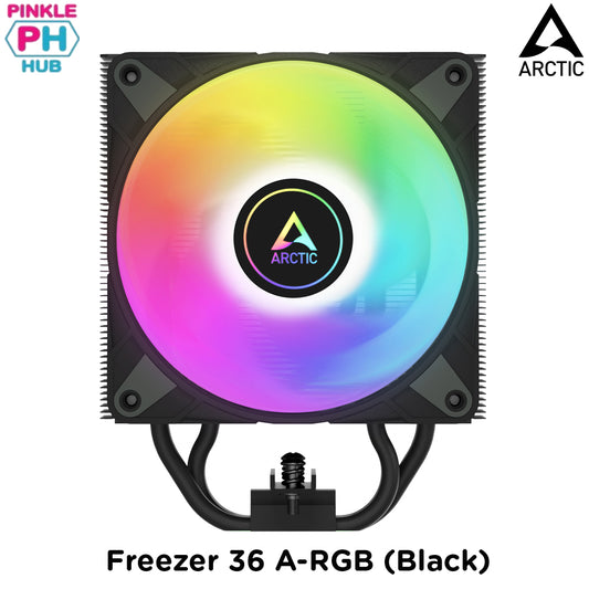ARCTIC Freezer 36 A-RGB (Black) I Multi Compatible Tower CPU Cooler with A-RGB