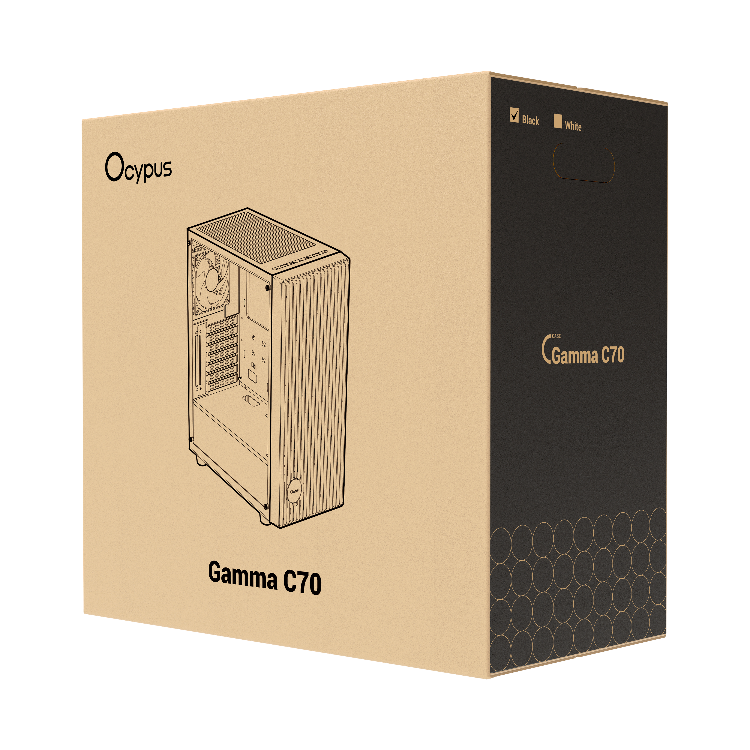 Ocypus Gamma C70 ARGB Computer Case (Mid-Tower, MATX/ITX)