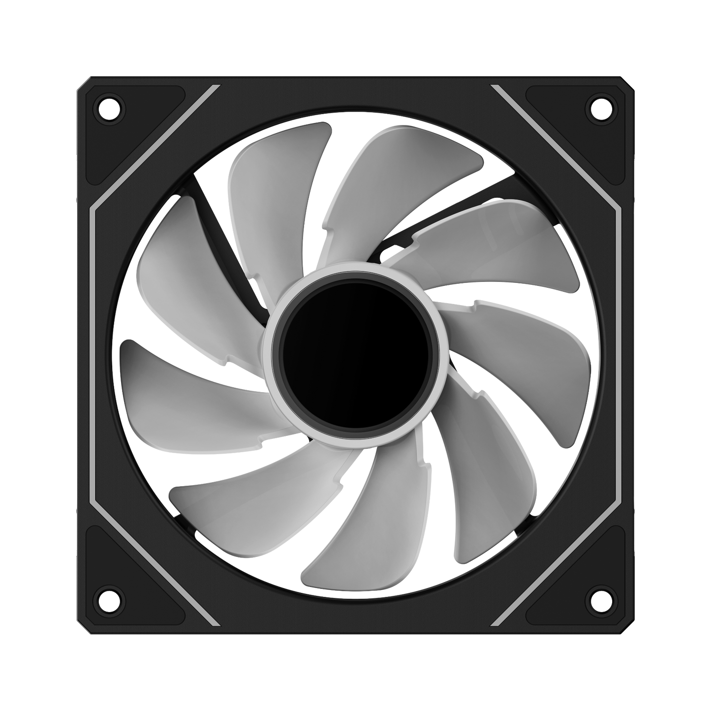 Ocypus Gamma F12 ARGB REVERSE BLADE Fan, PWM Smart Control