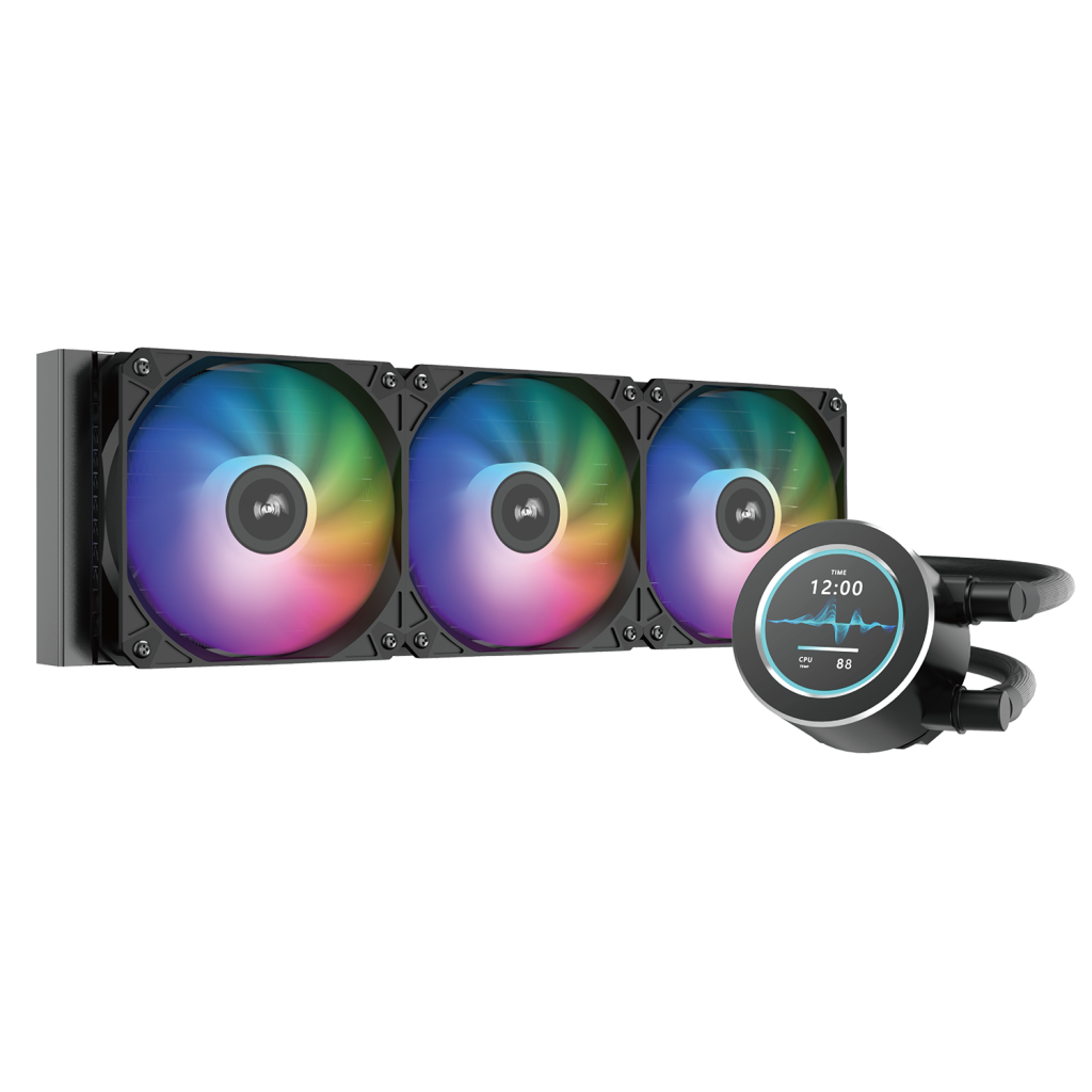 SAMA SM360LD 360mm Liquid CPU Cooler RGB Fans Digital Display