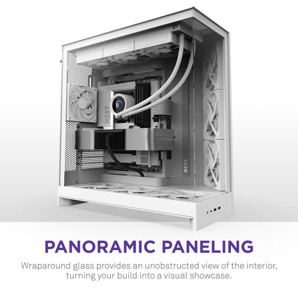 NZXT H9 Flow White Mid-Tower ATX Airflow Case
