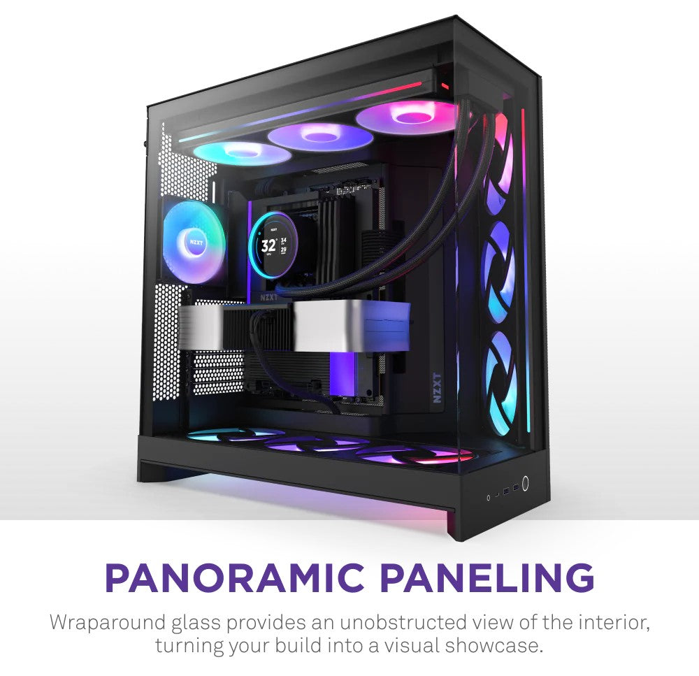 NZXT H9 Flow RGB+ Black Case