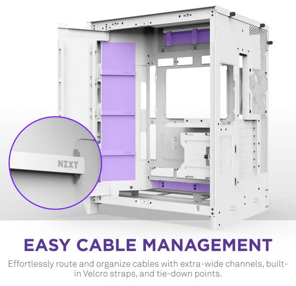 NZXT H9 Flow White Mid-Tower ATX Airflow Case
