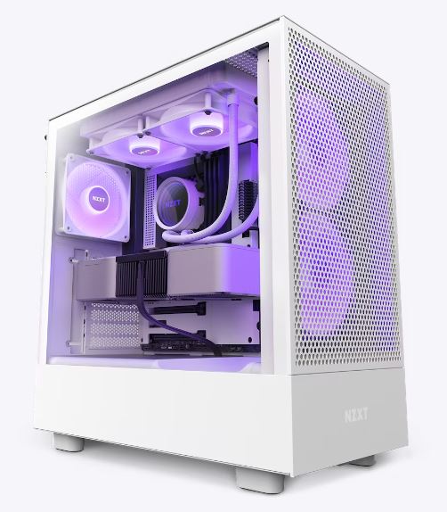 NZXT H5 Flow RGB Compact ATX Mid-Tower with RGB Fans
