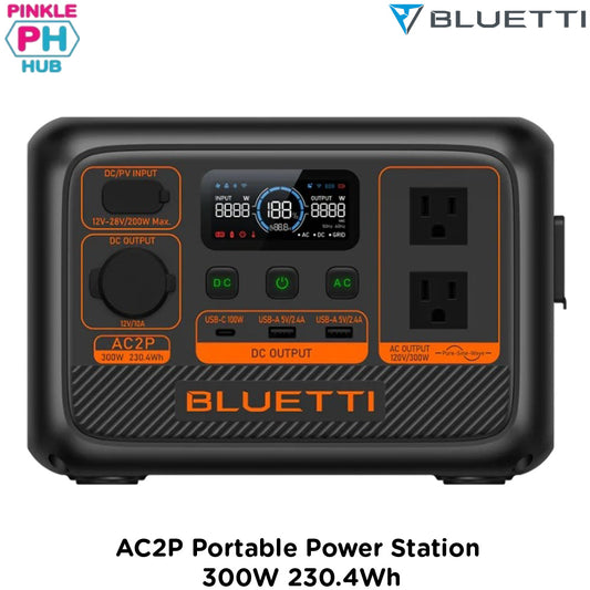 BLUETTI AC2P Portable Power Station | 300W 230.4Wh