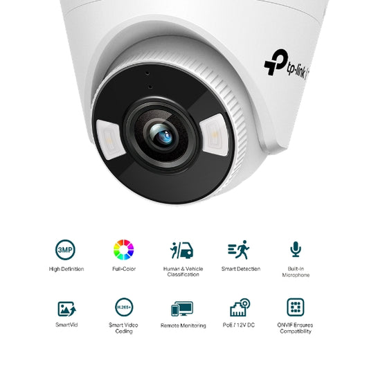 Tp-Link VIGI C430(2.8/4mm) I VIGI 3MP Full-Color Turret Network Camera