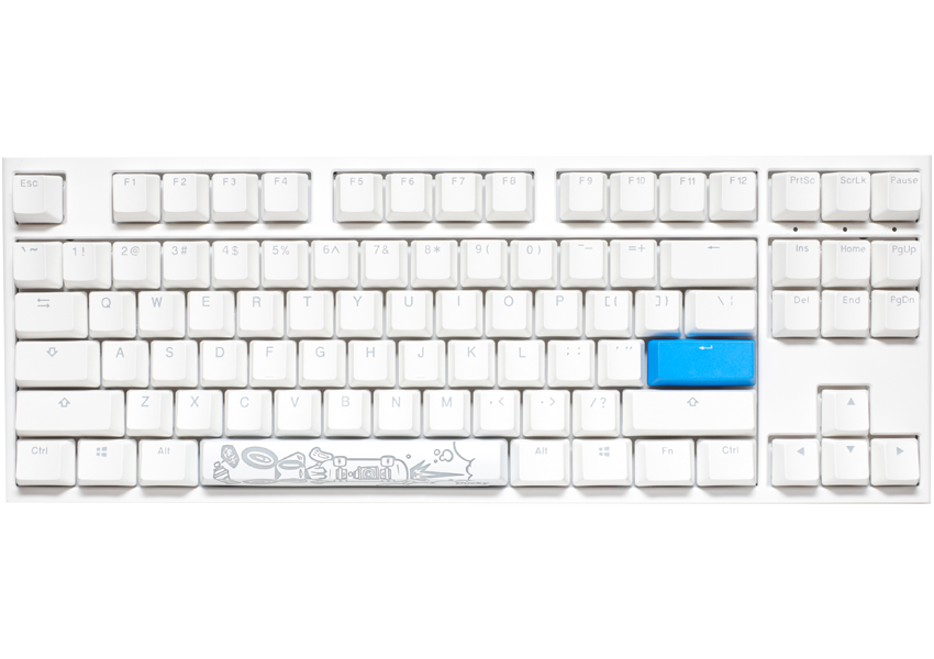 DUCKY One 2 RGB TKL White Mechanical Keyboard