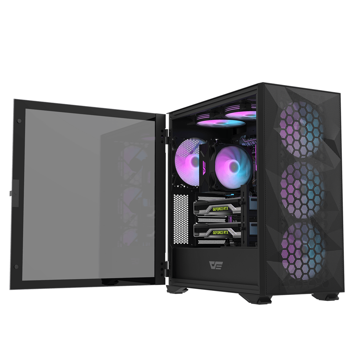 DarkFlash (C6) "120 x 120 x 25mm" A-RGB Cooling Fan (Black/White)
