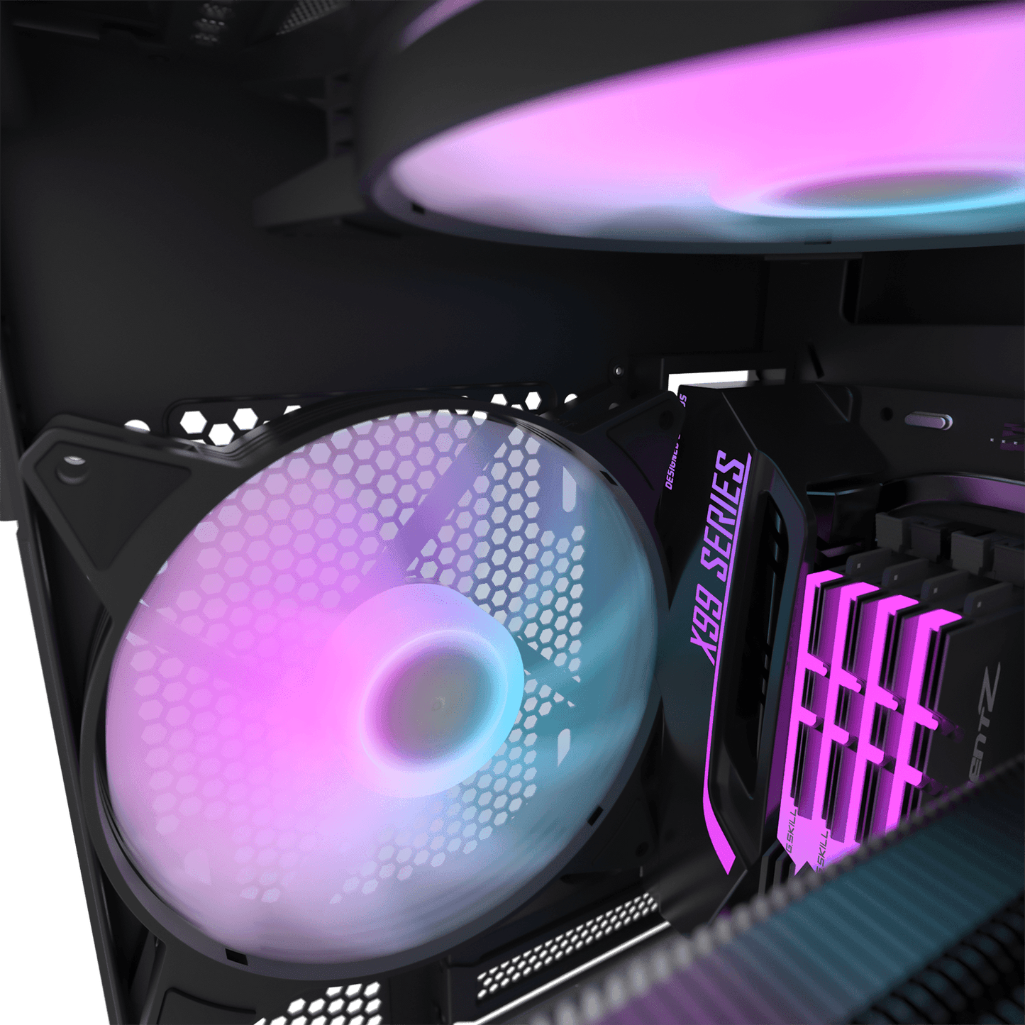 DarkFlash (C6) "120 x 120 x 25mm" A-RGB Cooling Fan (Black/White)