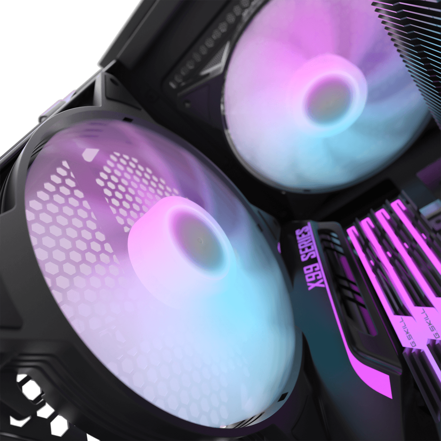 DarkFlash (C6) "120 x 120 x 25mm" A-RGB Cooling Fan (Black/White)