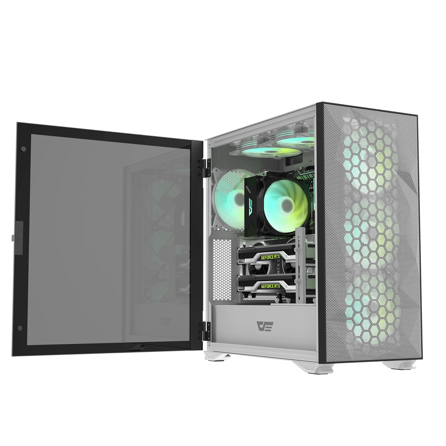 DarkFlash (C6) "120 x 120 x 25mm" A-RGB Cooling Fan (Black/White)
