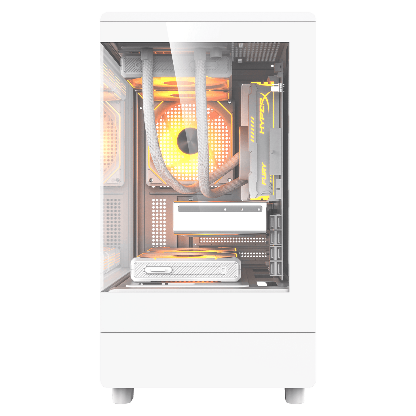 Darkflash DB330M M-ATX PC Case Black/White