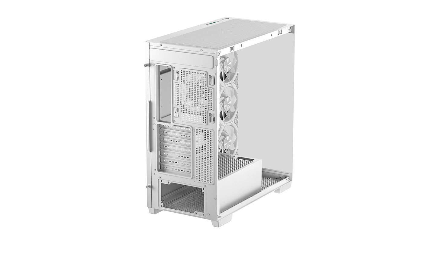Deepcool CG580 4F, Tempered Glass, White