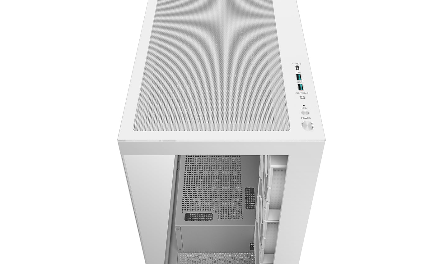Deepcool CG580 4F, Tempered Glass, White