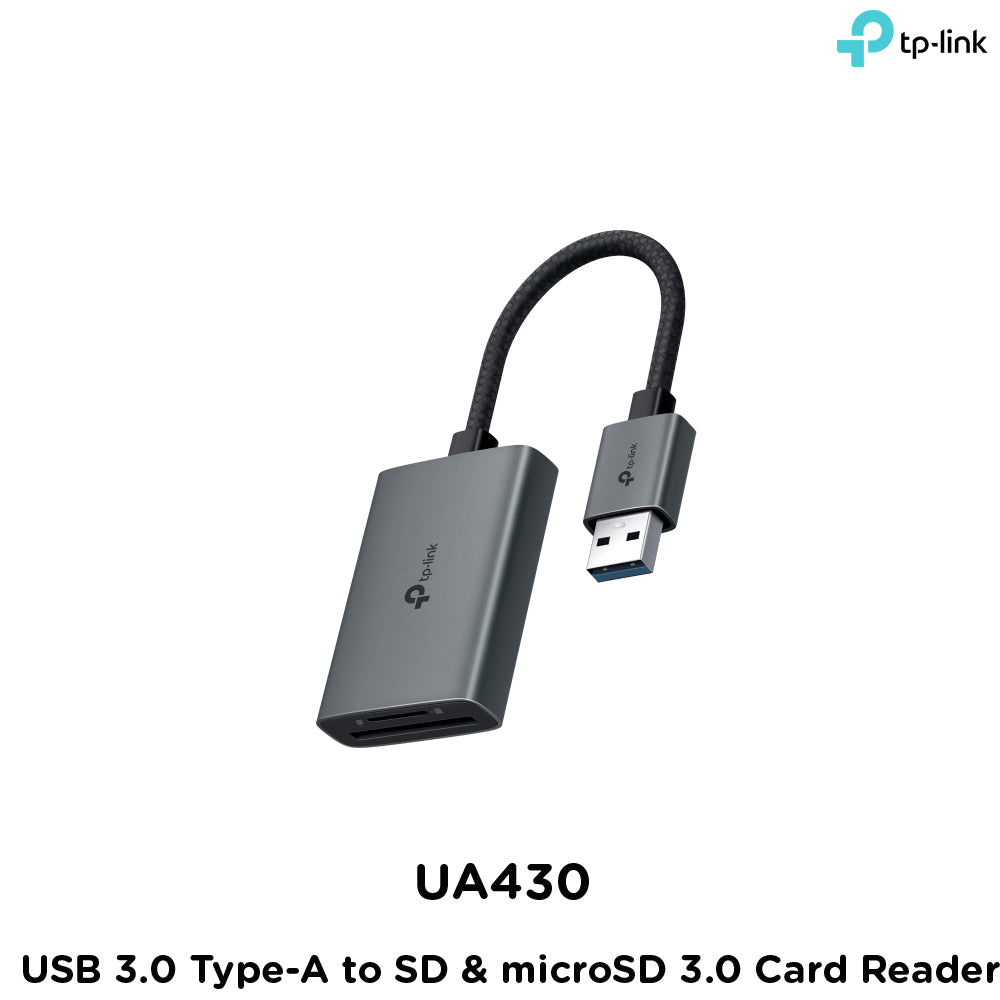 Tp-Link UA430 I USB 3.0 Type-A to SD & microSD 3.0 Card Reader