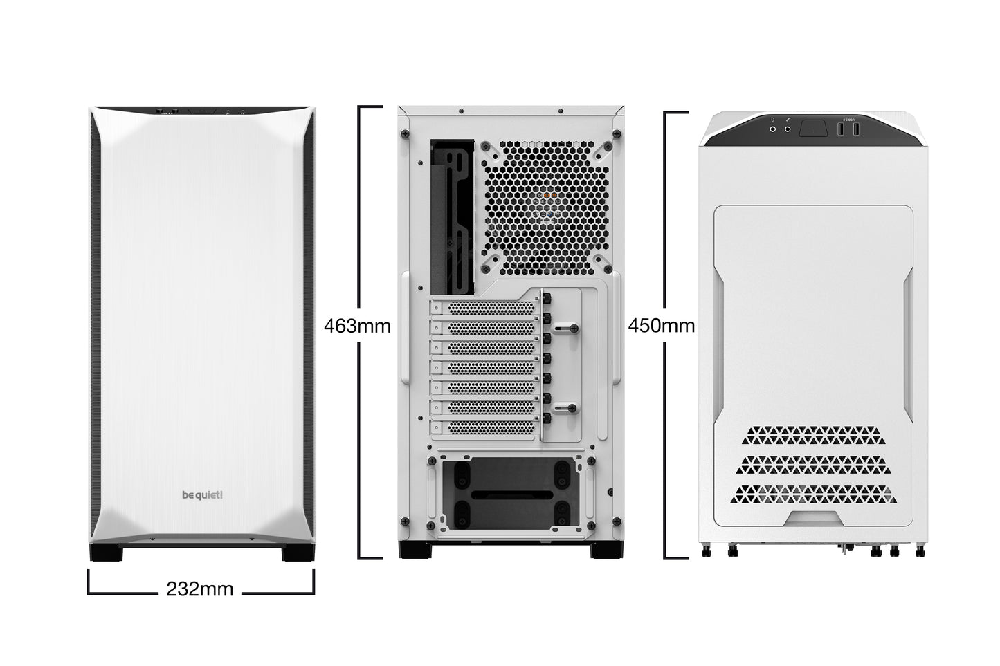 Be Quiet PURE BASE 500 Window White, Outstanding price-performance ratio (BGW35)