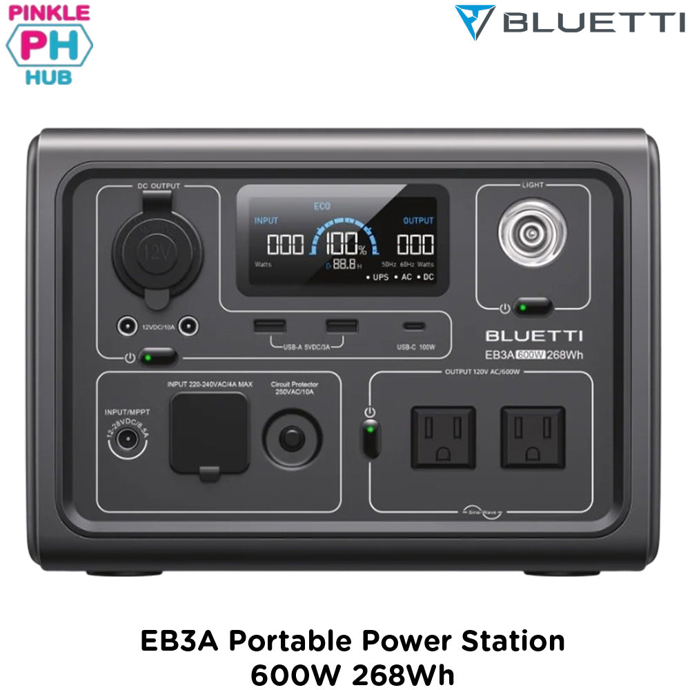 BLUETTI EB3A Portable Power Station | 600W 268Wh