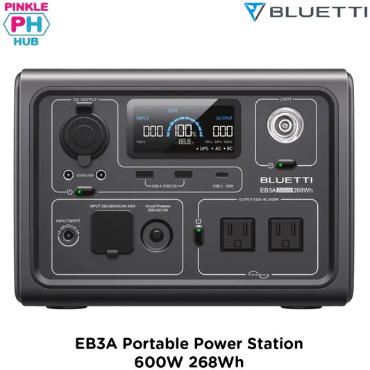 BLUETTI EB3A Portable Power Station | 600W 268Wh