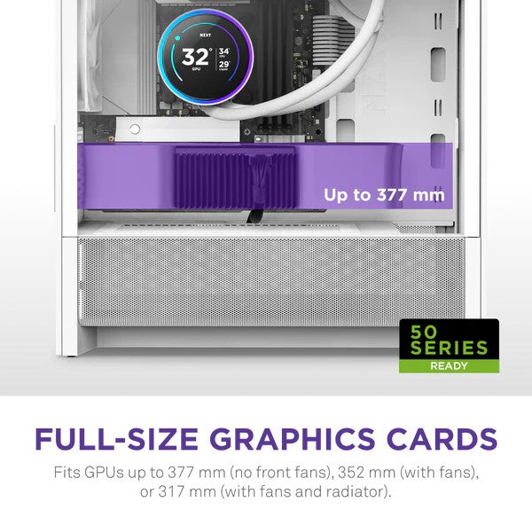 NZXT H3 Flow White Micro-ATX Airflow Case