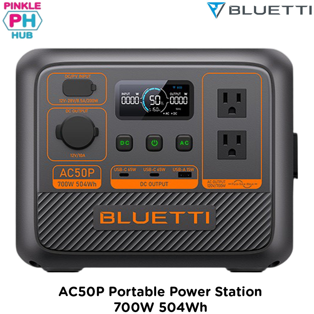 BLUETTI AC50P Portable Power Station | 700W 504Wh