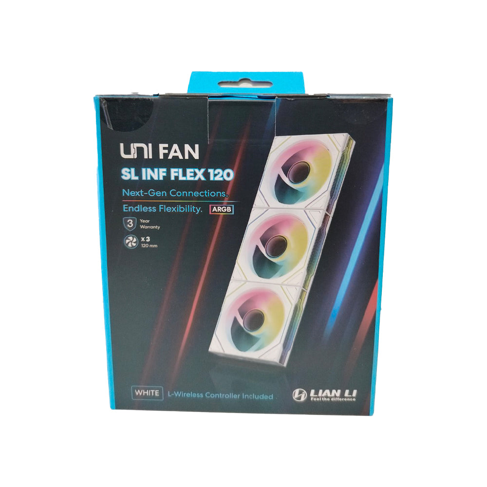Lian Li Uni Fan SL Infinity Flex 120mm with RGB lighting and wireless controller