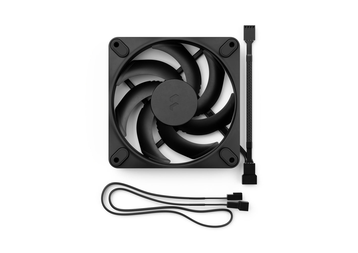 Fractal Momentum 12, Black/White 120mm Fan