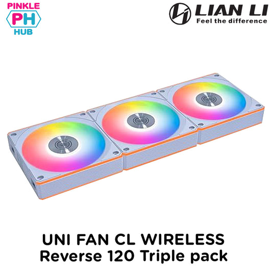 Lian Li UNI FAN CL WIRELESS Reverse 120 Black Triple pack
