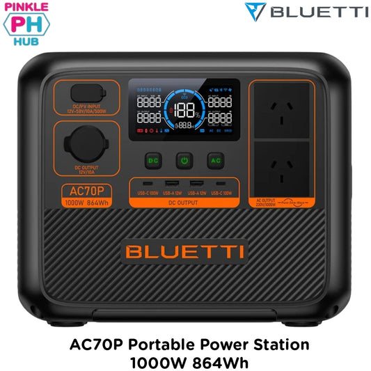 BLUETTI AC70P Portable Power Station | 1000W 864Wh