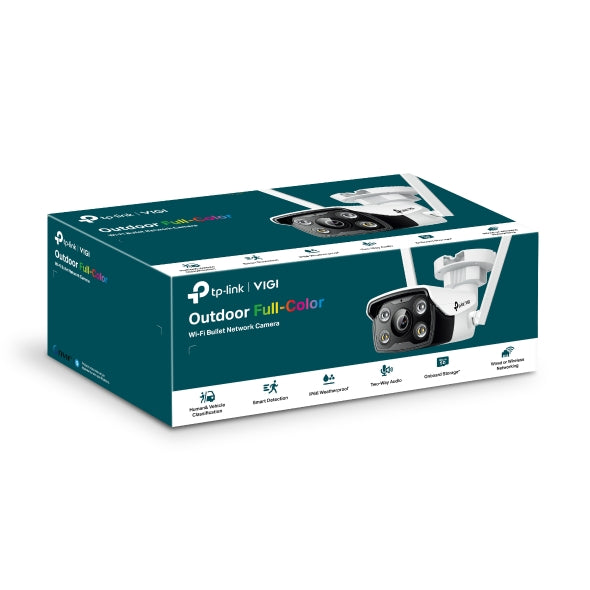 Tp-Link VIGI C340-W(4mm) I VIGI 4MP Outdoor Full-Color Wi-Fi Bullet Network Camera