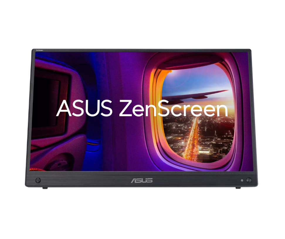 ASUS ZenScreen (MB16AHG) portable monitor — 16 inch (15.6 inch viewable) FHD (1920 x 1080), IPS, 144Hz, USB-C, Mini-HDMI, Freesync Premium™, Ergo kickstand, Tripod socket, Flicker Free, Low Blue Light
