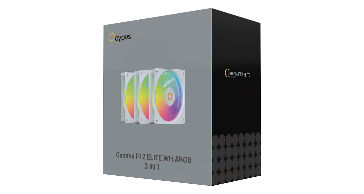 OCYPUS GAMMA F12 ELITE BLACK/WHITE ARGB 3 IN 1